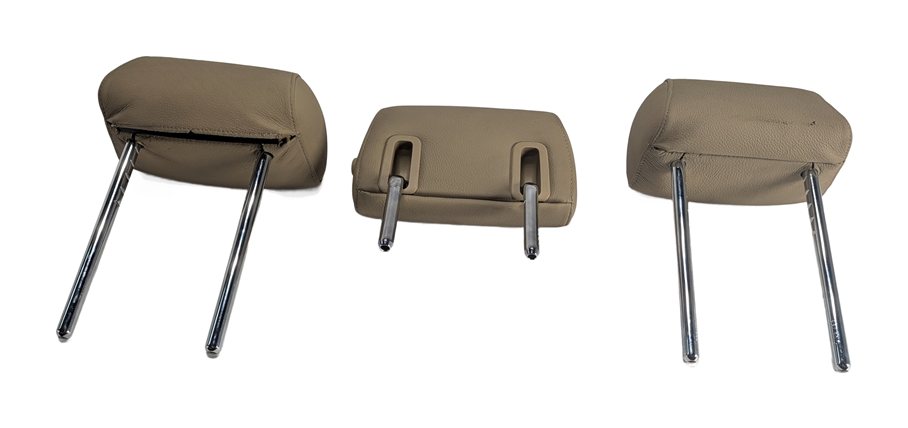 Thumbnail 3: 06-11 BMW 1 3 SERIES M3 (E82 E87 E90) REAR SEAT HEADREST HEAD REST SET/3 (Beige)