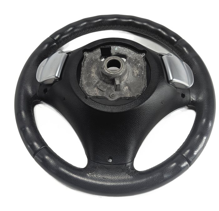 Thumbnail 3: 06-15 1 3 X1 SERIES E84 E87 E90 3 SPOKE SPORT STEERING WHEEL w/SWITCHES(Black)
