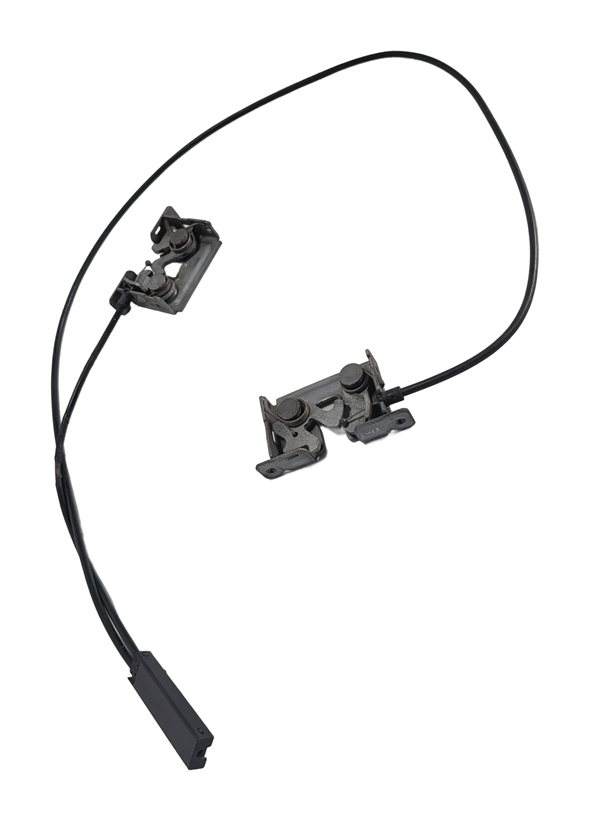 2007 BMW 335I (E90) FRONT HOOD LID LOCK LATCH RELEASE CABLE SET/2