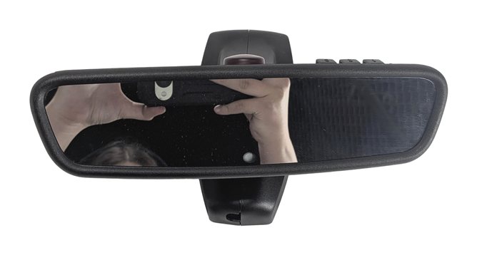 Thumbnail 3: 2007 BMW 335I (E90) INTERIOR REAR VIEW MIRROR AUTO DIMMING w/HOMELINK (Black)