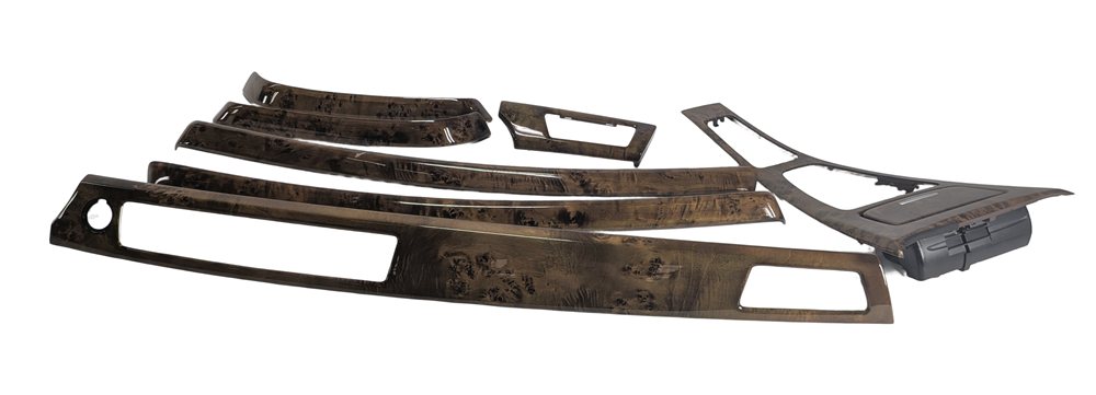 Thumbnail 2: 2007 BMW 335I (E90) INTERIOR DASH CENTER CONSOLE DOOR TRIM SET/7 (Poplar)