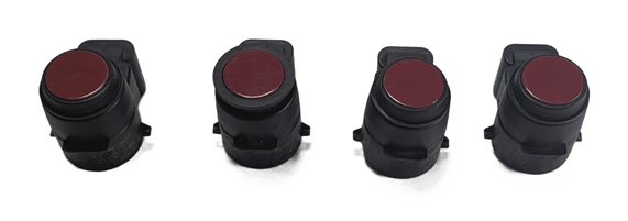 Thumbnail 2: 2007 BMW 335I (E90) REAR PARK ASSIST PDC DISTANCE CONTROL SENSOR SET/4 (Red)