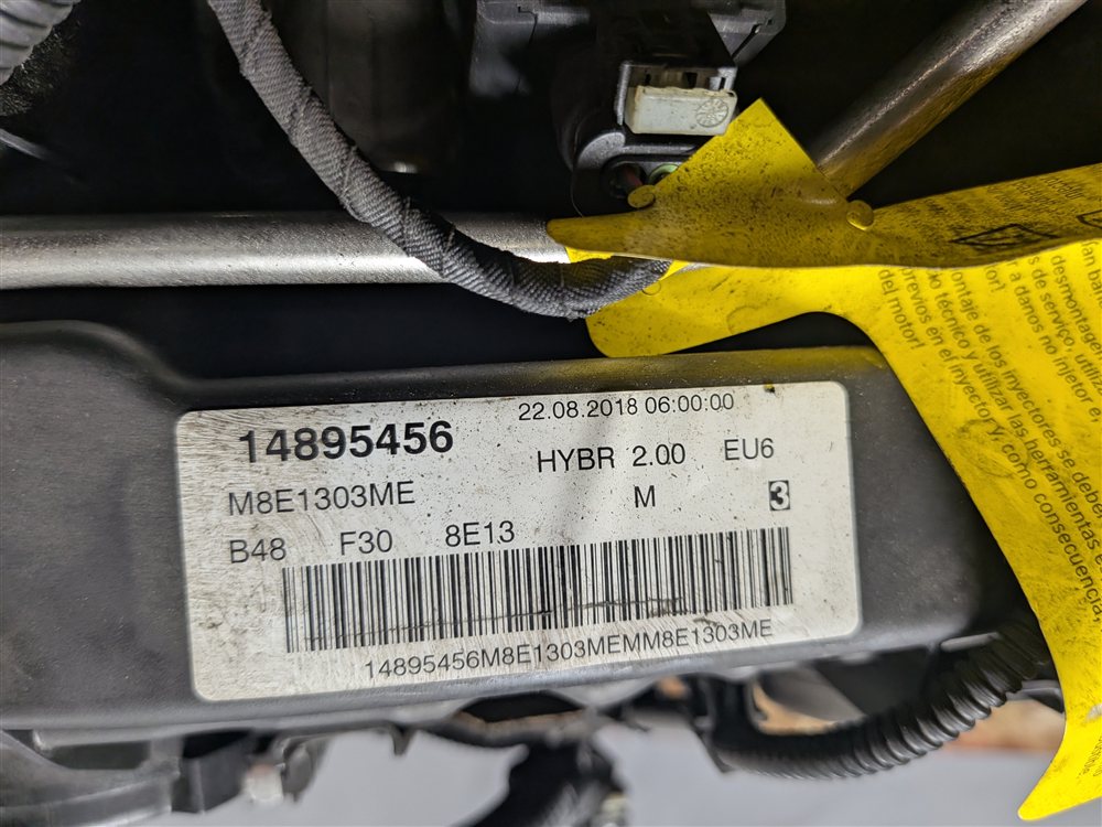 Thumbnail 14: 2018 BMW 330E (F30) 2.0L TURBO B48B20A HYBRID ENGINE ASSEMBLY MOTOR