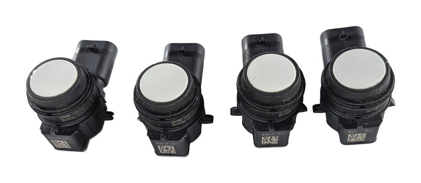 Thumbnail 3: 2018 BMW 330E (F30) REAR PARK ASSIST PDC DISTANCE CONTROL SENSOR SET/4 (White)