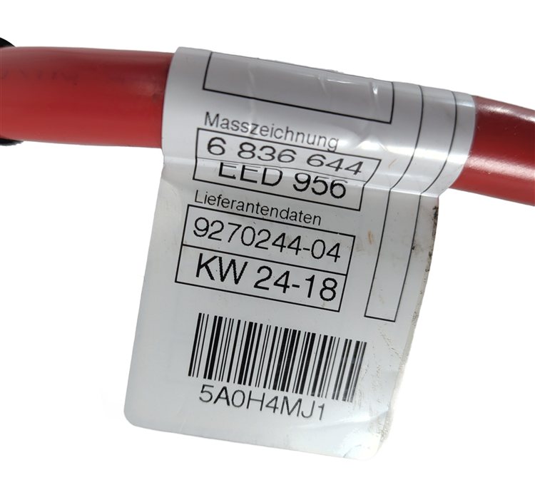 Thumbnail 6: 2018 BMW 330E (F30) 2.0L POSITIVE BATTERY CABLE LEAD w/ SAFETY TERMINAL