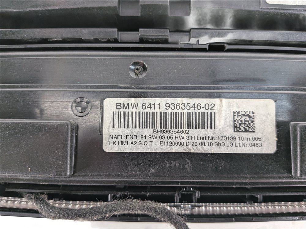 Thumbnail 7: 14-21 BMW 2 3 4 SERIES (F22 F30 F32) FRONT A/C HEATER CLIMATE CONTROL PANEL