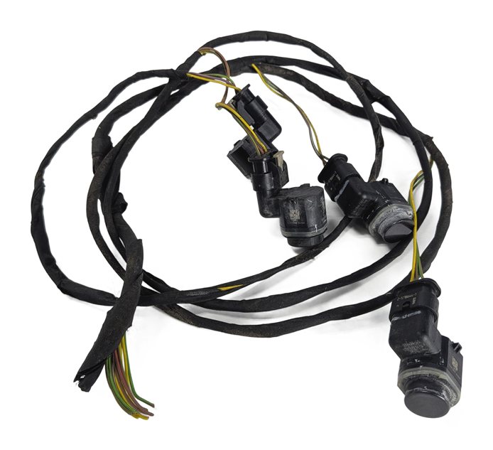 2014 BMW 750LI (F01) REAR PARK ASSIST PDC SENSORS SET w/WIRE HARNESS (Gray)