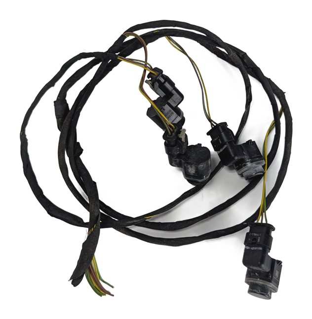 Thumbnail 2: 2014 BMW 750LI (F01) REAR PARK ASSIST PDC SENSORS SET w/WIRE HARNESS (Gray)