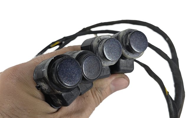 Thumbnail 6: 2014 BMW 750LI (F01) REAR PARK ASSIST PDC SENSORS SET w/WIRE HARNESS (Gray)