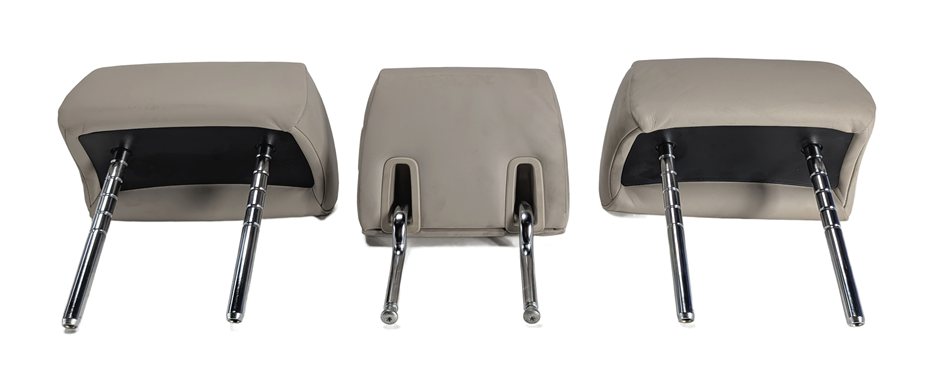 Thumbnail 6: 2013-2015 BMW 740i 750i 750Li (F01 F02) REAR SEAT HEADREST SET/3 (Oyster)