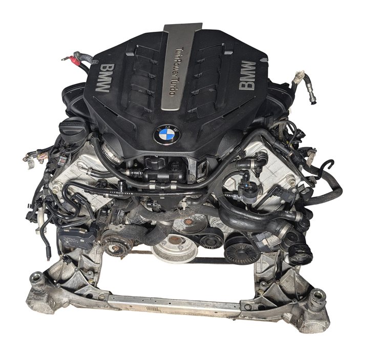 13-16 BMW 5 6 7 SERIES F01 F06 F10 4.4L TURBO N63 RWD ENGINE ASSEMBLY (77k)
