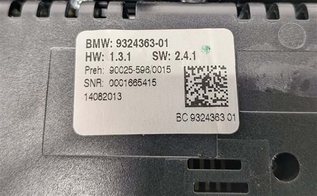 Thumbnail 10: 2011-2015 BMW 740i 750i 760i (F01) FRONT HEATER A/C TEMPERATURE CONTROL PANEL