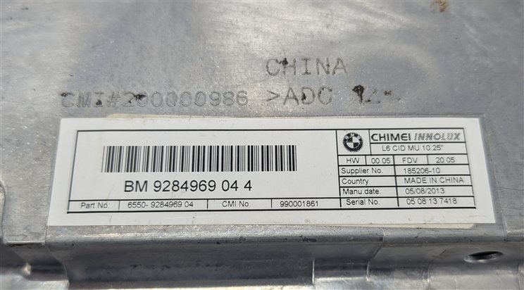 Thumbnail 10: 13-15 BMW 740i 750i 760i (F01 F02 F04) RADIO STEREO MEDIA GPS NAVIGATION SCREEN