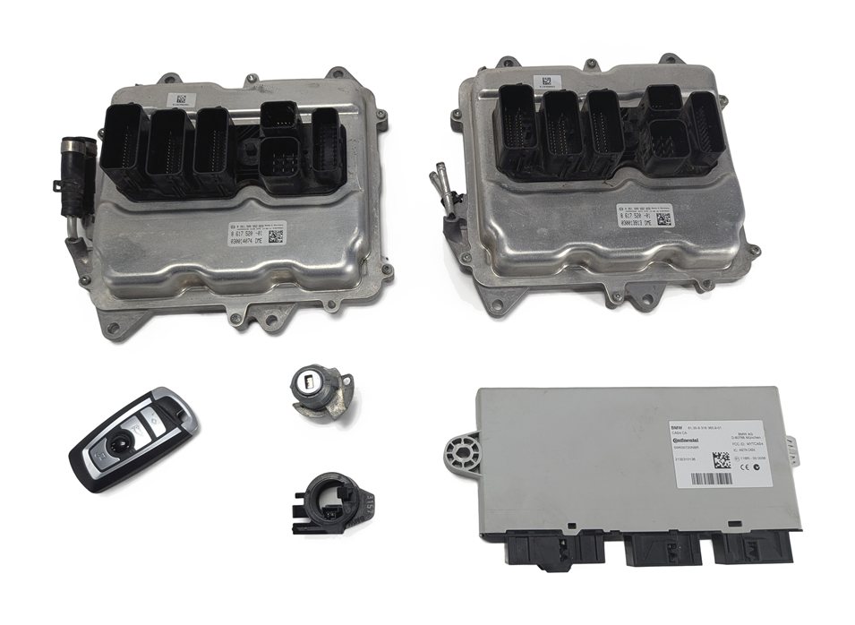 Thumbnail 2: 14-19 BMW 5 6 7 X5 X6 (F01 F10 F12 F15 F16) 4.4L N63 ENGINE DME MODULE KEY SET