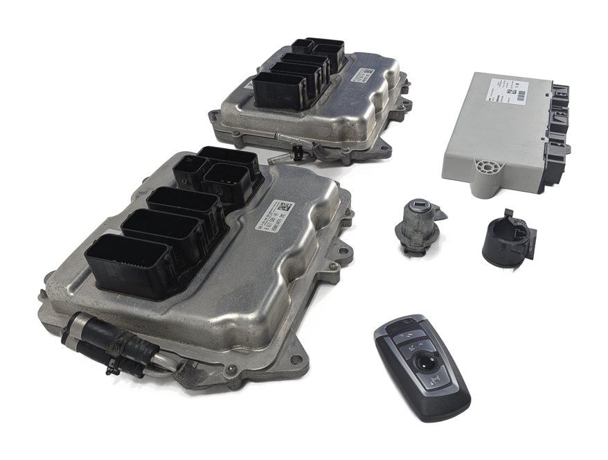 Thumbnail 3: 14-19 BMW 5 6 7 X5 X6 (F01 F10 F12 F15 F16) 4.4L N63 ENGINE DME MODULE KEY SET