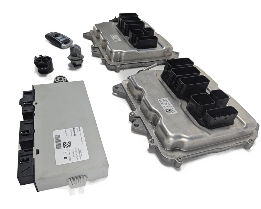 Thumbnail 4: 14-19 BMW 5 6 7 X5 X6 (F01 F10 F12 F15 F16) 4.4L N63 ENGINE DME MODULE KEY SET