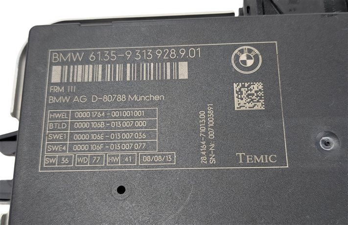 Thumbnail 10: 13-15 BMW 535iGT 550iGT 740i 750i 760i (F01 F02 F07) BODY LIGHT CONTROL MODULE