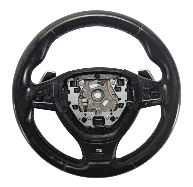 2012-2015 BMW 740Li 750i 750Li F01 F02 M SPORT STEERING WHEEL w/PADDLES (Black)