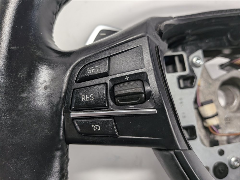 Thumbnail 12: 2012-2015 BMW 740Li 750i 750Li F01 F02 M SPORT STEERING WHEEL w/PADDLES (Black)