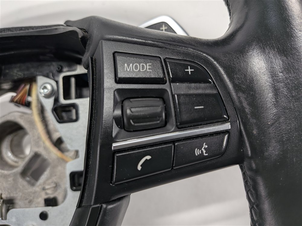 Thumbnail 13: 2012-2015 BMW 740Li 750i 750Li F01 F02 M SPORT STEERING WHEEL w/PADDLES (Black)