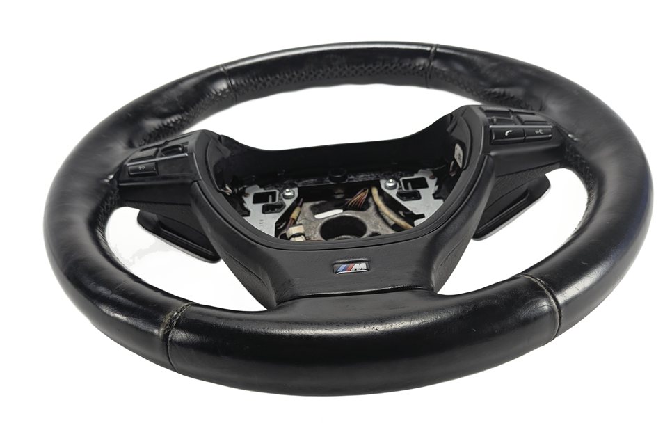 Thumbnail 3: 2012-2015 BMW 740Li 750i 750Li F01 F02 M SPORT STEERING WHEEL w/PADDLES (Black)