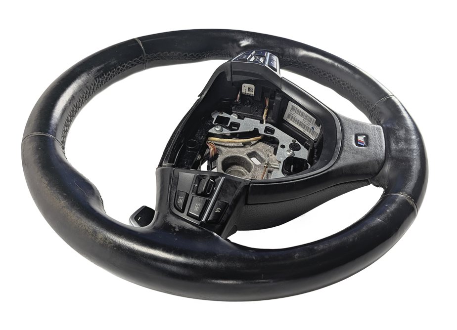 Thumbnail 4: 2012-2015 BMW 740Li 750i 750Li F01 F02 M SPORT STEERING WHEEL w/PADDLES (Black)