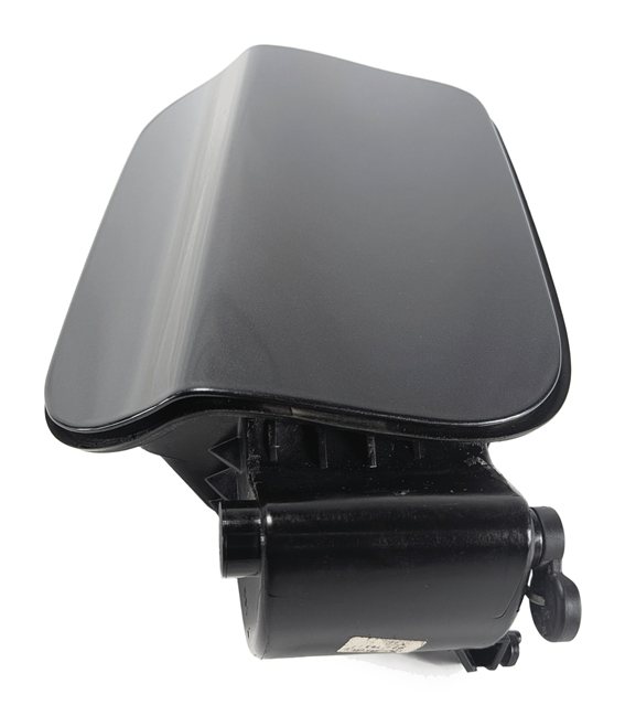 Thumbnail 4: 09-15 BMW 740Li 750Li 760Li B7 LWB F02 FUEL DOOR COVER w/HOUSING CAP (Gray)