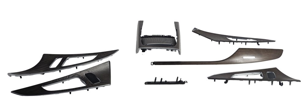 2015 AUDI A6 (C7 4G) INTERIOR DOOR DASH CENTER CONSOLE TRIM SET/8 (Ash Brown)