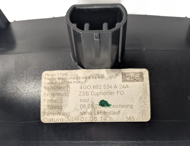Thumbnail 5: 2015 AUDI A6 (C7 4G) FRONT CENTER CONSOLE CUP DRINK HOLDER ASSEMBLY