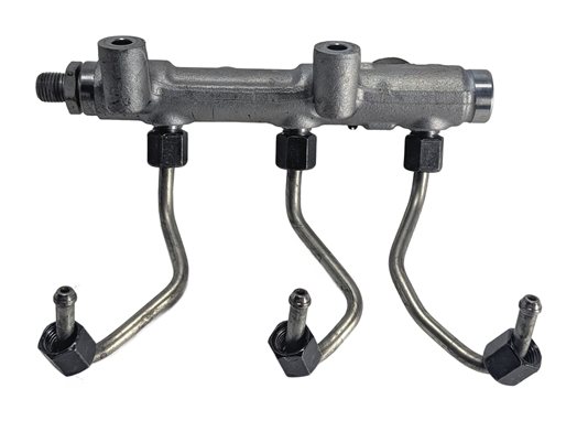 2015 AUDI A6 (C7 4G) 3.0L DIESEL (CPNB) LEFT FUEL RAIL w/LINES PRESSURE SENSOR