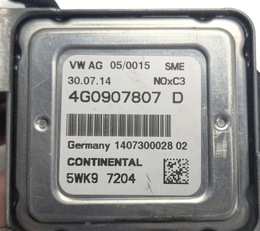 Thumbnail 3: 2015 AUDI A6 (C7 4G) 3.0L DIESEL (CPNB) NOX NITROGEN OXIDE SENSOR w/MODULE
