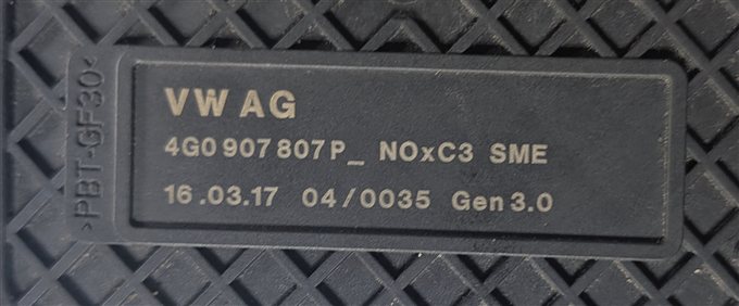 Thumbnail 4: 2015 AUDI A6 (C7 4G) 3.0L DIESEL (CPNB) NOX NITROGEN OXIDE SENSOR w/MODULE