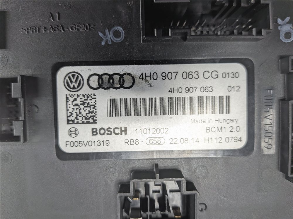 Thumbnail 3: 2013 AUDI A6 (4G) ONBOARD SUPPLY BODY CONTROL MODULE BCM COMPUTER