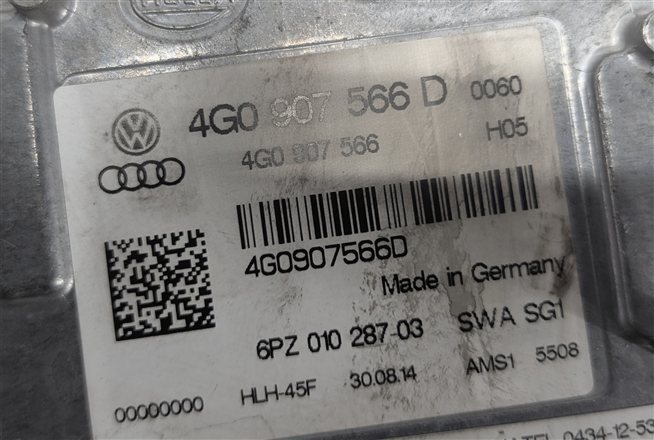 Thumbnail 3: 2012-2015 AUDI A6 S6 (C7) RIGHT PASSENGER REAR BLIND SPOT ALERT MODULE (MASTER)