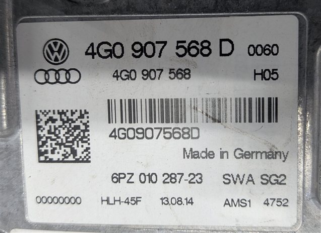 Thumbnail 3: 2012-2015 AUDI A6 S6 (C7) LEFT DRIVER REAR BLIND SPOT ALERT MODULE (SLAVE)