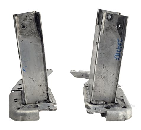 12-18 AUDI A6 A7 S6 S7 RS7 C7 4G8 FRONT BUMPER REINFORCEMENT BAR BRACKET SET/2