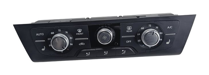 2015 AUDI A6 (C7 4G) FRONT HEATER AC CLIMATE CONTROL PANEL w/AUTO HEATED SEAT
