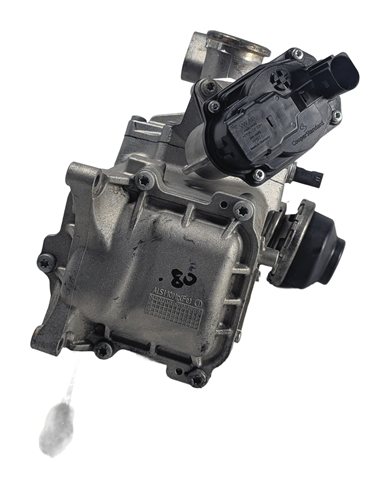Thumbnail 3: 2015 AUDI A6 (C7 4G) 3.0L DIESEL (CPNB) ENGINE EGR COOLER w/ACTUATOR