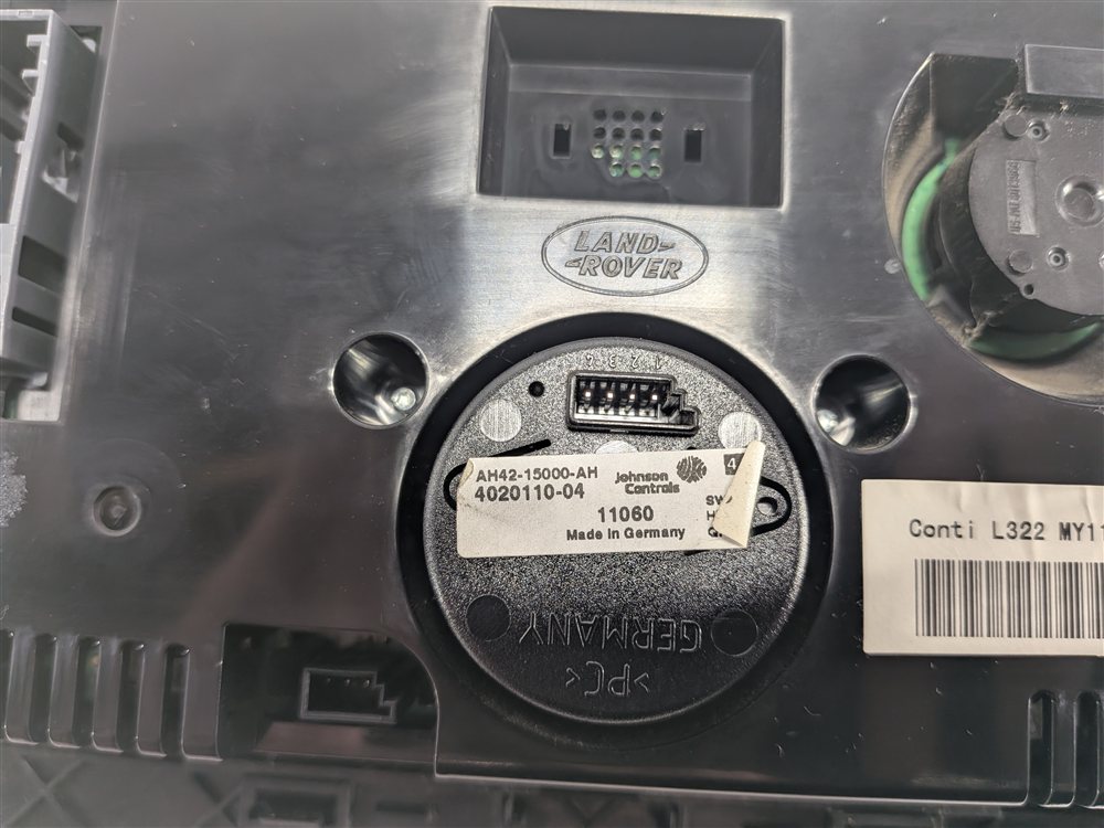 Thumbnail 14: 2010-2012 RANGE ROVER (L322) FRONT HEATER A/C CLIMATE TEMPERATURE CONTROL PANEL