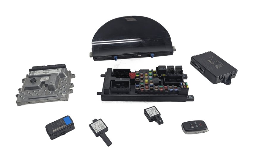 2010-2012 RANGE ROVER (L322) 5.0L SUPERCHARGED ENGINE IMMOBILIZER MODULE KEY SET