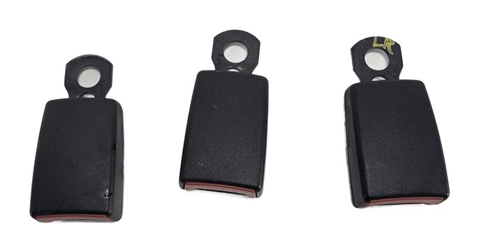 Thumbnail 2: 2011 RANGE ROVER (L322) REAR SEAT SEATBELT BUCKLE RECEIVER SET/3 (Black)