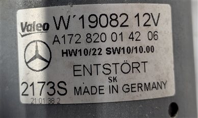 Thumbnail 7: 12-20 MERCEDES SLK250 SLK300 SLK350 SLC300 R172 WINDSHIELD WIPER MOTOR w/LINKAGE