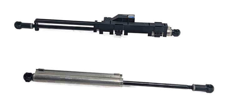 Thumbnail 4: 12-20 MB SLK250 SLK350 SLC300 (R172) CONVERTIBLE TOP HYDRAULIC CYLINDER SET/2