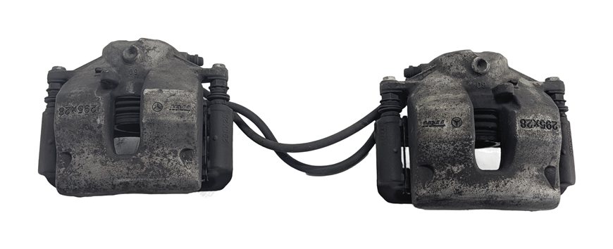 Thumbnail 3: 10-20 MERCEDES SLK250 SLK350 SLC300 (R172) FRONT BRAKE CALIPER LEFT/RIGHT SET/2