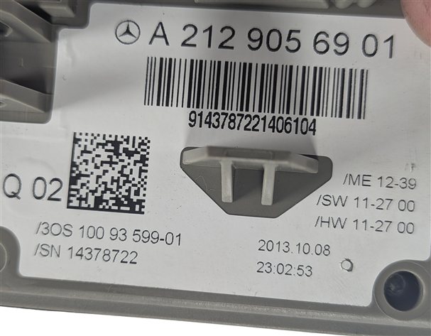 Thumbnail 8: 2013-2015 MERCEDES SLK250 SLK350 SLK55 AMG (R172) IGNITION STARTER SWITCH