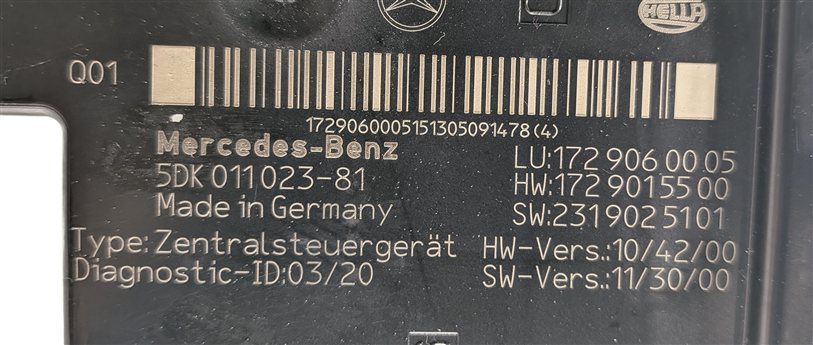 Thumbnail 8: 2012-2013 MERCEDES SLK250 SLK350 SLK55 AMG (R172) REAR SAM MODULE FUSE BOX RELAY