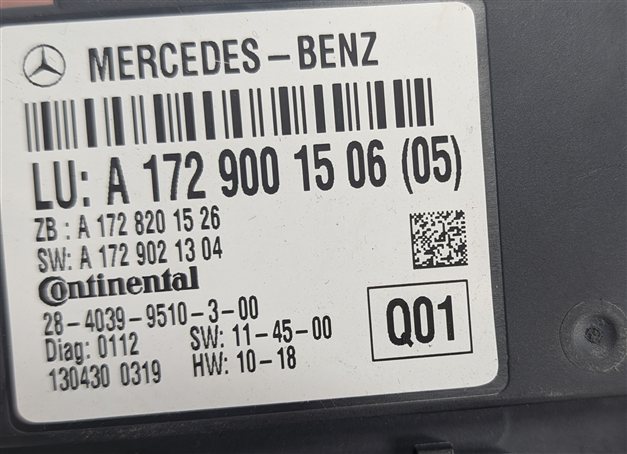 Thumbnail 8: 2013 MERCEDES SLK250 SLK350 SLK55 AMG (R172) CONVERTIBLE TOP CONTROL MODULE