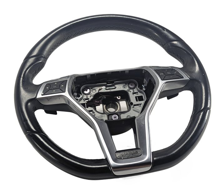 13-16 MERCEDES SLK250 SLK350 (R172) LEATHER MULTIFUNCTION STEERING WHEEL (Black)