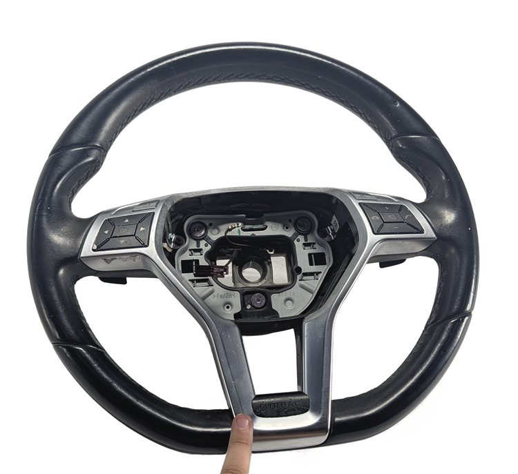 Thumbnail 2: 13-16 MERCEDES SLK250 SLK350 (R172) LEATHER MULTIFUNCTION STEERING WHEEL (Black)