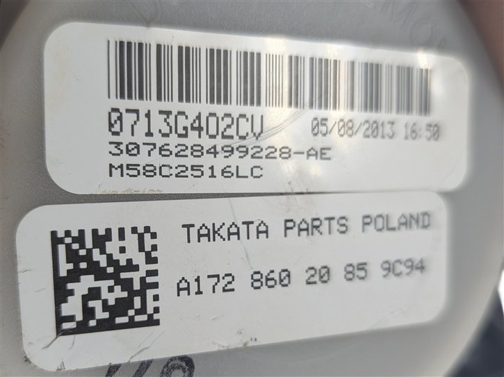 Thumbnail 7: 12-20 MERCEDES SLK250 SLK350 (R172) FRONT RIGHT SEAT SEATBELT RETRACTOR (Black)